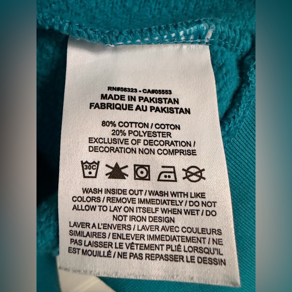 Nike Teal Oversized Cropped Crewneck - Picture 4 of 4